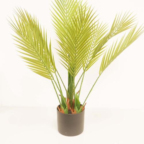 Kunstpflanze künstliche Topfpflanze Palme grün H 75 cm
