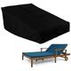 BOSKING Double Wide Patio Chaise Lounge Chair Cover Waterproof 82in Outdoor Patio 2 Person Rattan Daybed Sofa Recliner Chaise Sunloungers Protector Dust Furniture Covers