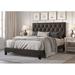Lark Manor™ Aleahya Full Platform Bed Upholstered/Faux leather in Brown | 43.9 H x 85.4 D in | Wayfair AD4A3DE11FA74B6AAEED2150172F3B8D