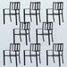 Lark Manor™ Alyah Dining Chairs Set Of 8 in Black | 35 H x 22.4 W x 22.4 D in | Outdoor Dining | Wayfair D5B7FA071D6543479641BDE2F76E9E2C