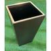 17 Stories Patra 14 GA Steel Pot Planter Metal in Black/Brown | 18 H x 14 W x 14 D in | Wayfair C64E20F71499459E8D3654FA62443696