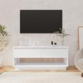 vidaXL TV Cabinet High Gloss White 102x41x44 cm Engineered Wood