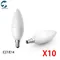 10 pièces/lot E14 E27 LED bougies ampoules AC 220V lumière LED lustre lampe 3W 6W 7W 9W chambre lampe décoration lumière économie d'énergie