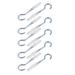 10pcs 6mmx30mm Self Drilling Drywall Anchor With Zinc Plated Screw Hook Eye