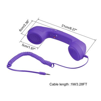 3.5mm Retro Telephone Handset Receiver for Microphone Speaker