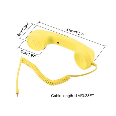 3.5mm Retro Telephone Handset Receiver for Microphone Speaker