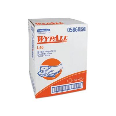 "WypAll L40 Dry-Up Towels, 1-Ply, White, 200 Towels, KCC05860 | by CleanltSupply.com"