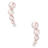 Kate Spade Jewelry | Kate Spade Rose Gold Modern Pearl Ear Crawlers Ear Pins Earrings | Color: Gold/Pink | Size: Os