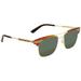 Gucci Accessories | New Gucci Green And Gold Square Unisex Sunglasses | Color: Gold/Green | Size: 52mm-18mm-150mm