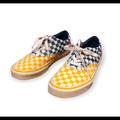Vans Shoes | Girls Checkered Vans | Color: Blue/Yellow | Size: 5bb