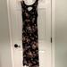 Jessica Simpson Dresses | Jessica Simpson Floral Stretch Maxi Dress | Color: Black/Orange | Size: M