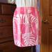 Lilly Pulitzer Skirts | Lilly Pulitzer Zebra Print Skirt, Pink, Cotton, Florida, Beach Resort, Size 6 | Color: Pink/White | Size: 6