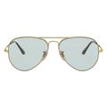 Ray-Ban Accessories | Like New Ray Ban Rb3689 Solid Evolve Chromance Pilot/Aviator Sunglasses! | Color: Gold | Size: Os