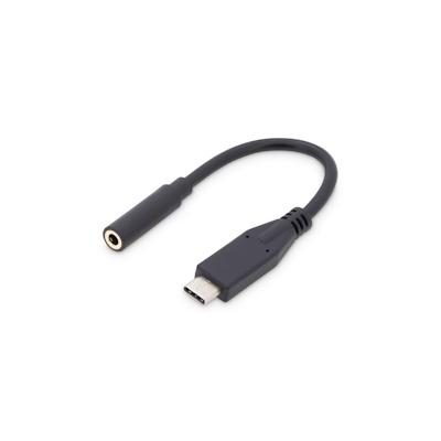 Digitus USB Type-C™ Audio Adapter / Konverter, Type-C™/St auf 3.5mm Klinke/Bu