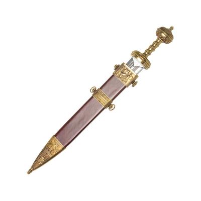 Denix Gladiator Sword Replica 20" blade Gold finish metal handle DX4116L