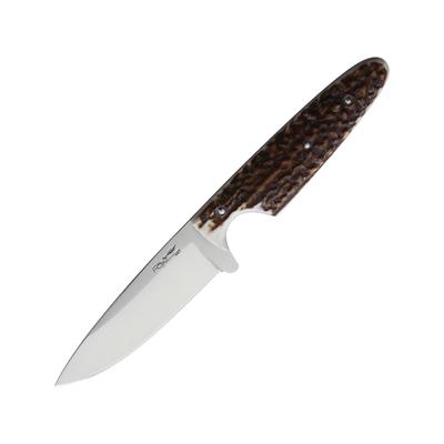 Fox Vintage Fixed Blade LE Stag Knife 3.75" satin finish 440C stainless blade Stag handle 02FX082