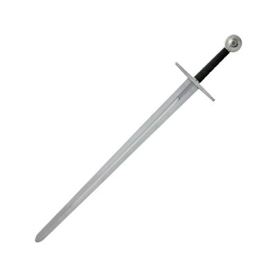 Gladius Hattin Crusader Style Sword 29.25" unsharpened carbon steel blade Satin finish metal alloy handle 3514V