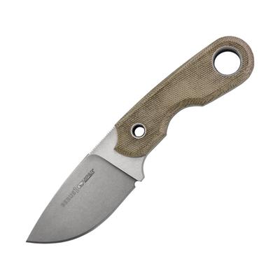 Viper Berus 1 Fixed Blade Green Knife 2.5" stonewash finish Bohler M390 stainless drop p Green canvas micarta handle VT4012CG