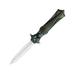 Rike Knife Amulet Linerlock Green Folding Knife 3.75" mirror finish double edge Bohler M390 stainl Black and green sculpted titanium handle