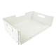 Genuine Hotpoint Fridge Freezer Drawer Basket Plastic Box Tray (White)