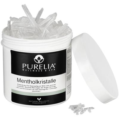Mentholkristalle 100g naturrein Menthol Kristalle für Sauna Aufguss - Purelia