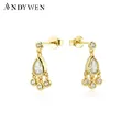 ANDYWEN-Boucles d'Oreilles Loulou en Argent Sterling 925 Bijoux Fins de Luxe en Forme de Poire