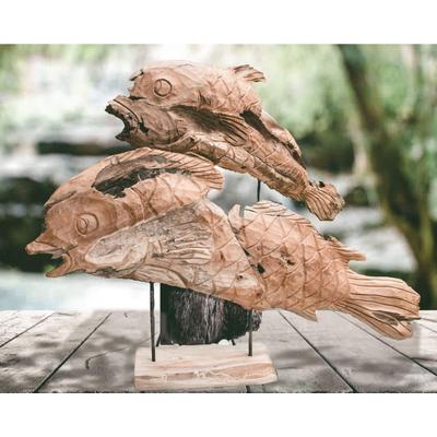 die Faktorei »Rustic« Unikat Deko-Fisch 120x75x20 cm Image