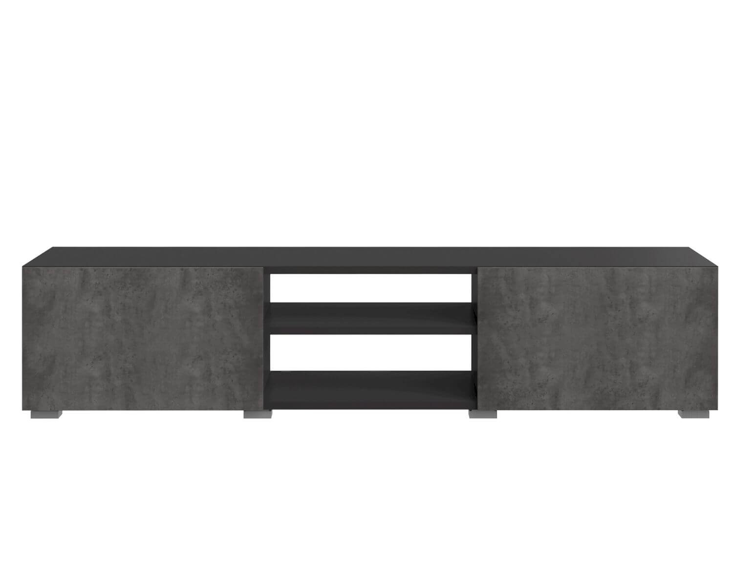 TemaHome »Podium« TV-Schrank 140 Schwarz mit Concrete 140x31x42 cm