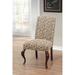 Upholstered Camel Back Dining Room Chair