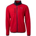 Men's Cutter & Buck Red New England Patriots Cascade Eco Sherpa Fleece Full-Zip Jacket