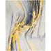 White 36 x 24 x 0.75 in Area Rug - Nourison Prismatic Abstract Grey/Gold Area Rug, Wool | 36 H x 24 W x 0.75 D in | Wayfair 099446889492