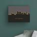 Ebern Designs Fort Lauderdale Florida Skyline Glow II by Michael Tompsett - Wrapped Canvas Graphic Art Canvas, in Black/Brown/Gray | Wayfair