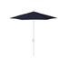 Arlmont & Co. 7.5 Ft. Matted White Market Patio Umbrella Fiberglass Ribs Collar Tilt In Olefin Metal | 102.5 H x 90 W x 90 D in | Wayfair