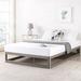 Ebern Designs Iana 12" Steel Bed Frame Metal in Gray | 12 H x 75.5 W x 79.5 D in | Wayfair 4B099556B30049368522DC3C59BC8FAF