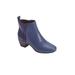 Wide Width Women's The Ingrid Bootie by Comfortview in Navy (Size 9 W)