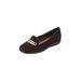 Women's The Thayer Slip On Flat by Comfortview in Black (Size 10 1/2 M)