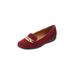 Women's The Thayer Slip On Flat by Comfortview in Burgundy (Size 7 1/2 M)