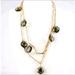 J. Crew Jewelry | J. Crew Long Chain Necklace With Olive Green Crystal | Color: Gold/Green | Size: Os