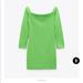 Zara Dresses | Green Mini Brand New Zara Dress | Color: Green | Size: S