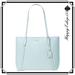 Kate Spade Bags | Kate Spade Cara Refined Grain Leather Large Tote Bag, Blue Glow | Color: Blue | Size: Os