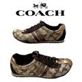 Coach Shoes | Coachkatesignature Canvas Sneakerssize 6 | Color: Brown/Gold | Size: 6