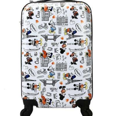 Disney Other | Disney's Mickey And Minnie Mouse Checkered 2-Piece Hardside Spinner Luggage Set | Color: Red | Size: Os
