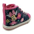 Disney Shoes | Nib Girls Disney Minnie Mouse Hi Top Sneakers Toddler Size 7 Denim Blue & Pink | Color: Blue/Pink | Size: 7bb