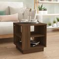 vidaXL Coffee Table Brown Oak 40x40x43 cm Engineered Wood