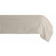 Taie de traversin percale pur coton peigné longues fibres 80 fils/cm² Vent Du Sud ivoire - 43 x 190