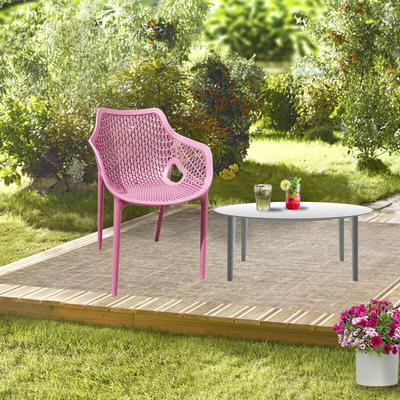 Moderner Gartenstuhl Bistrostuhl aus einem Guss - stapelbare Gartenstühle Sessel in Farb- und Image