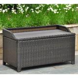 Barcelona Resin Wicker/Aluminum Outdoor Storage Bench