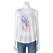 Disney Tops | New! Disney Mickey Mouse American Flag Silhouette Patriotic Tank Top T-Shirt | Color: White | Size: Various