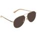 Gucci Accessories | New Gucci Brown And Gold Aviator Men's Sunglasses | Color: Brown/Gold | Size: 64mm-13mm-145mm