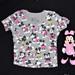 Disney Tops | Disney Mickey Mouse Size Juniors Medium Shirt Top Womens Tee Gray | Color: Gray/Pink | Size: Mj